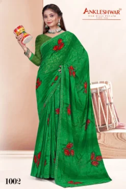 ANK Saarthak Vol 01 Georgette Saree With Swarovski Work