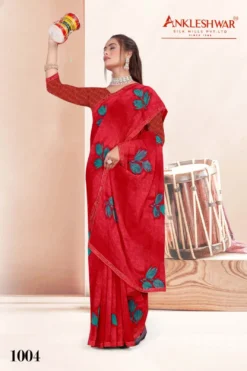 ANK Saarthak Vol 01 Georgette Saree With Swarovski Work