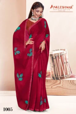 ANK Saarthak Vol 01 Georgette Saree With Swarovski Work