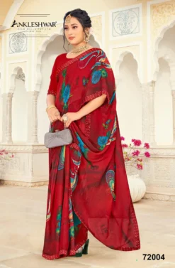 ANK Surprise Georgette Printed Saree Low Price New Design 15