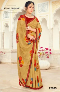 ANK Surprise Georgette Printed Saree Low Price New Design 15