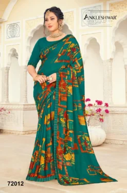 ANK Surprise Georgette Printed Saree Low Price New Design 15