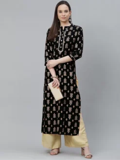 Beauty 1077 Rayon Foil Printed Plus Size Kurtis for Girls