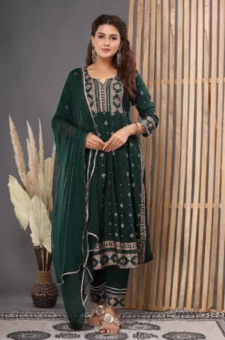 Beauty 1093 Reyon Side Cut Kurti Suit Set Wholesale