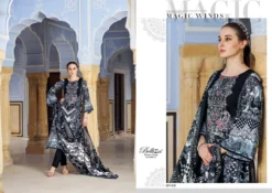 Belliza Naira Black And White Edition 3 Cotton Dress Material