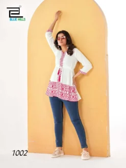 Blue Hills Mango India Rayon Fancy Top Collection