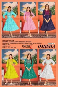 Deecee Omisha Designer Rayon Kurti Collection