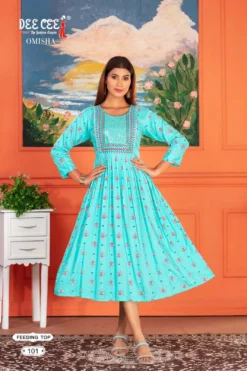 Deecee Omisha Designer Rayon Kurti Collection