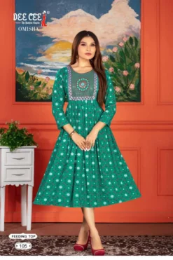 Deecee Omisha Designer Rayon Kurti Collection