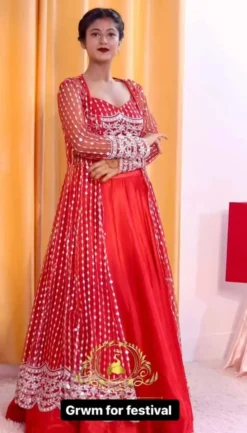 Deepika Vol 29 Lehenga Choli With Koti Red Color New Design