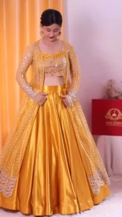 Deepika Vol 31 Lehenga Choli With Koti Yellow Latest Collection