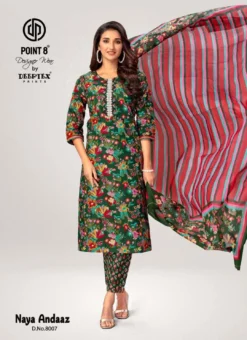 Deeptex Naya Andaaz Vol 8 Cotton Printed Kurti Bottom With Dupatta