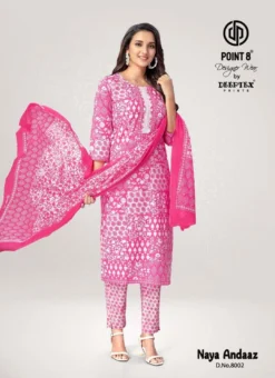 Deeptex Naya Andaaz Vol 8 Cotton Printed Kurti Bottom With Dupatta