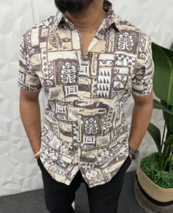 Designer Men's Wear Printed Crush Cotton Kurta Collection