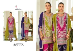 Eba Asees Chinon Embroidered Readymade Suits Collection