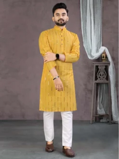 ES Vol 13 Cotton Embroidery Mirror Work Kurta Pajama Mens Collection