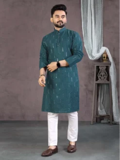 ES Vol 13 Cotton Embroidery Mirror Work Kurta Pajama Mens Collection