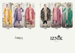 Ibiza Iznik Vol 4 Muslin Digital Printed Salwar Kameez Collection
