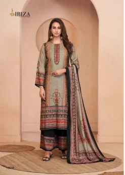 Ibiza Umber Muslin Digital Printed Salwar Kameez Collection