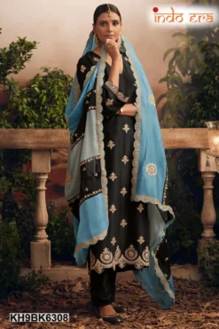 Indo Era 2498 Silk Blend Designer Kurti Bottom With Dupatta