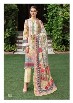 Jade Crimson Vol 7 Heavy Lawn Cotton Karachi Print Dress Material