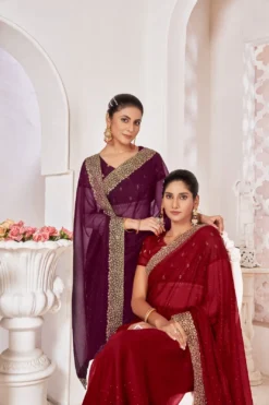 Jayshree Sarees 2222 Series Samundar Chiffon Saree