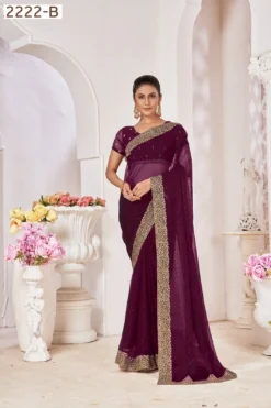 Jayshree Sarees 2222 Series Samundar Chiffon Saree