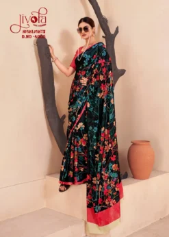 Jivora Highlight Crape Silk Office Wear Saree Wholesale