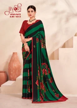Jivora Highlight Crape Silk Office Wear Saree Wholesale