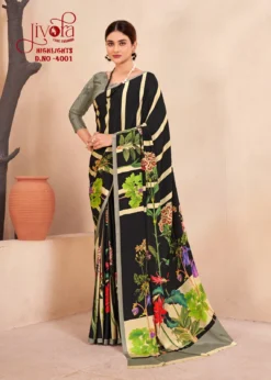 Jivora Highlight Crape Silk Office Wear Saree Wholesale