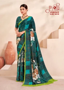 Jivora Highlight Crape Silk Office Wear Saree Wholesale