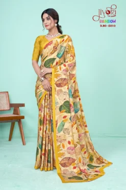 Jivora Rainbow Crape Printed Saree Wholesale