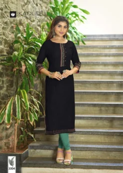 Kadlee Aarvi Viscose Weaving Fancy Kurti Collection