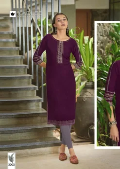 Kadlee Aarvi Viscose Weaving Fancy Kurti Collection