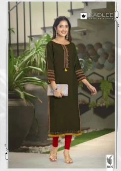 Kadlee Aarvi Viscose Weaving Fancy Kurti Collection