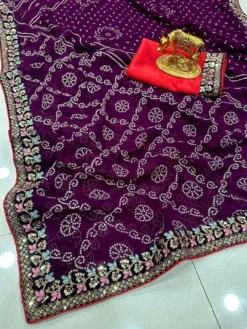 Karishma Komal Georgette Festival Saree Wholesale