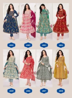 Kc Siri 4 Rayon Printed Kurti Bottom With Dupatta