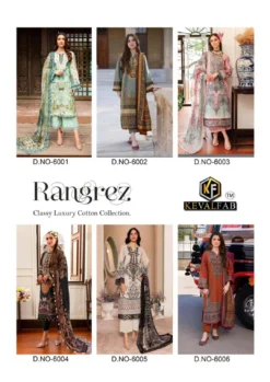 Keval Rangrez Vol 6 Karachi Cotton Dress Material