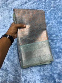 Kriti Komal 1 Bridal Kanjivaram Tissue Silk Saree