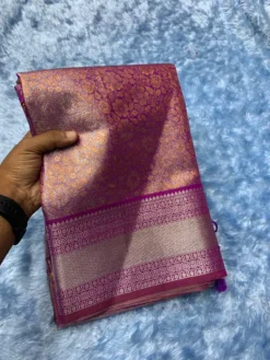 Kriti Komal 1 Bridal Kanjivaram Tissue Silk Saree