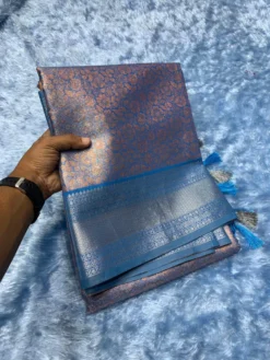 Kriti Komal 1 Bridal Kanjivaram Tissue Silk Saree