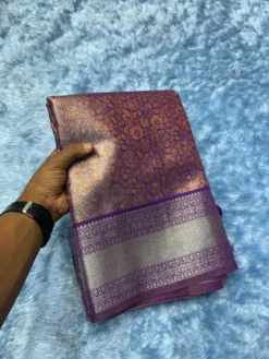 Kriti Komal 1 Bridal Kanjivaram Tissue Silk Saree