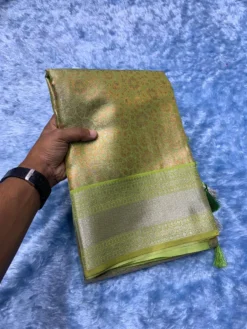 Kriti Komal 1 Bridal Kanjivaram Tissue Silk Saree