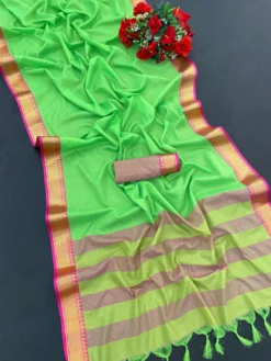 Kriti Mahi Silk Cotton Silk Saree under 1000