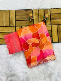 Kriti Multicolor Georgette Saree Wholesale