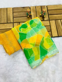 Kriti Multicolor Georgette Saree Wholesale