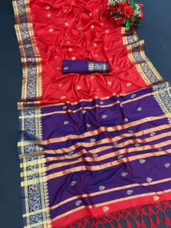 Kriti Rose Paithani Cotton Silk Saree Wholesale