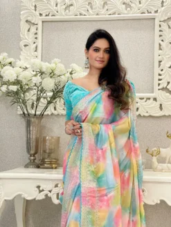Kusum Ashwini Prism Printed Rangoli Silk Saree Wholesale