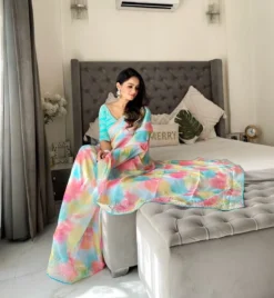 Kusum Ashwini Prism Printed Rangoli Silk Saree Wholesale