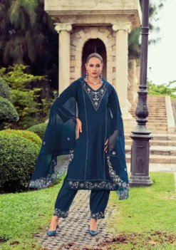 Lady Leela Afsana Viscose Silk Kurti Pant With Dupatta